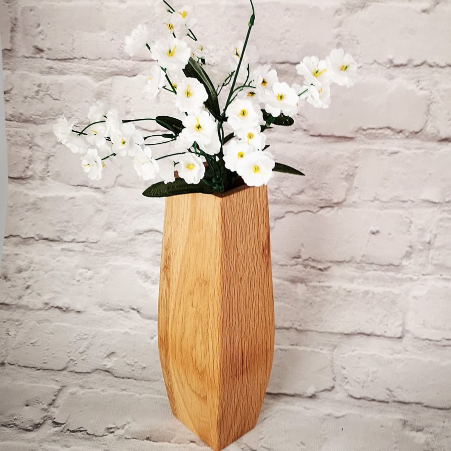 Woodturned contemporary style Vase        