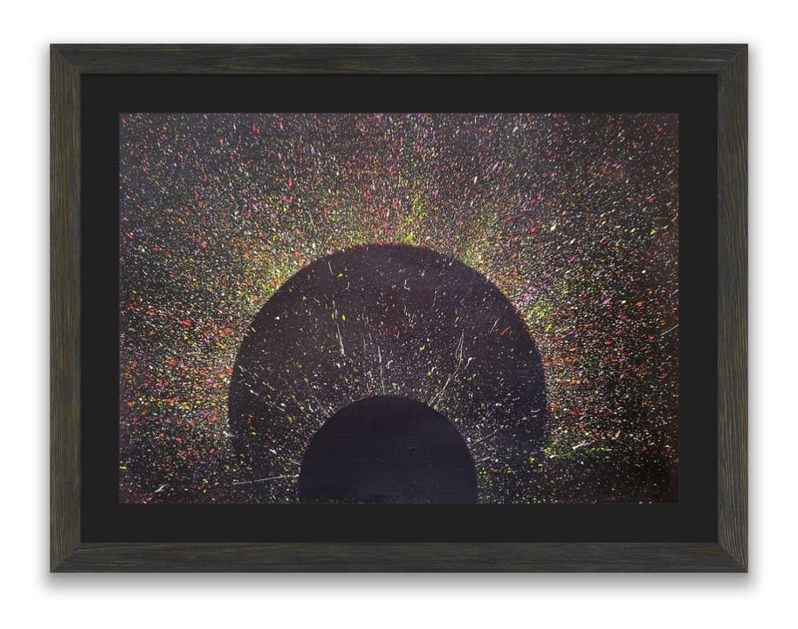 SUNS - modern abstract art painting