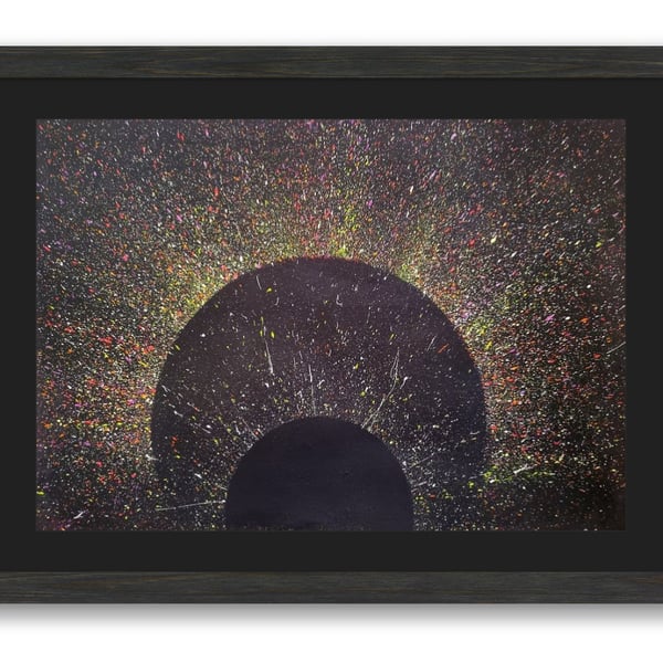 SUNS - modern abstract art painting