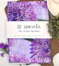 Purple Allium Cotton Tea Towel - Cottage Core Kitchen Art Gift