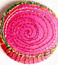 Buttons 1 inch button Hand Dyed Silks and Cottons Free Machine Embroidery Button