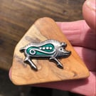 Pagan Boar Yew Brooch