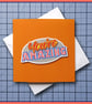 You're Amazing card , Pick me up card,  blank Greeting Card, note card, Orange