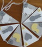 Hand Painted MDF New Baby Bunting - Image 1
