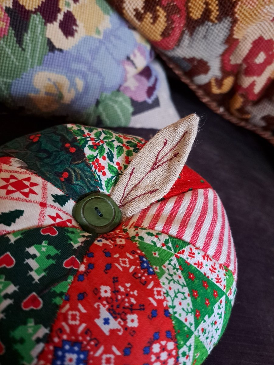 Christmas fabric table decoration
