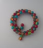 Multi Coloured Beaded Bracelet - Image 3