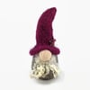 Needle felted tomte, nisse or tonttu, with pink hat