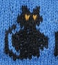 Midnight Cats and Moons Knitting Pattern PDF. Socks 4ply Knitting.  PDF Pattern. - Image 3