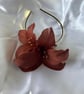 Cocoa Brown Feather Fascinator - Wedding - Special Occasion - Image 1
