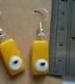 Fused glass Sheepy Earrings - Image 6