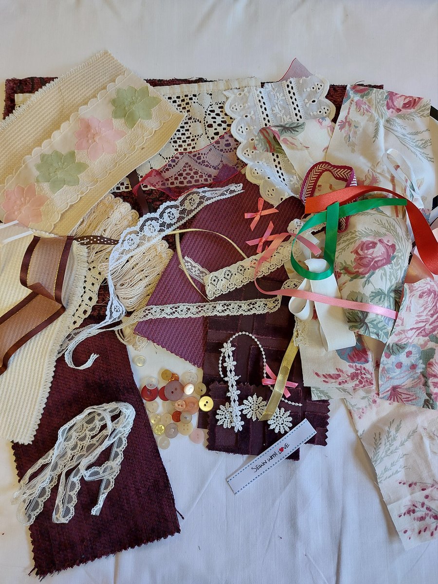 Aubergine slow stitching kit 