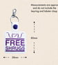 Free Shrugs Keyring - Funny Embroidered Faux Leather Bag Charm - Image 5
