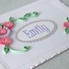 Birthday card, handmade personalised paper quilled greeting 
