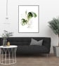 Watercolour palm leaf wall prints, Monstera lea wall decor, leaf wall art prints - Image 4