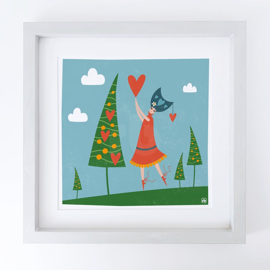 Decorating The Trees With Love Hearts, perfectly imperfect