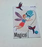 Any occasion cards. Notelets. Set of 4 fairy themed card toppers. Ref 257.  - Image 3