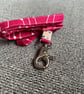 Pink stripy spot 100% Cotton Lanyard with Breakaway Clip - Image 9