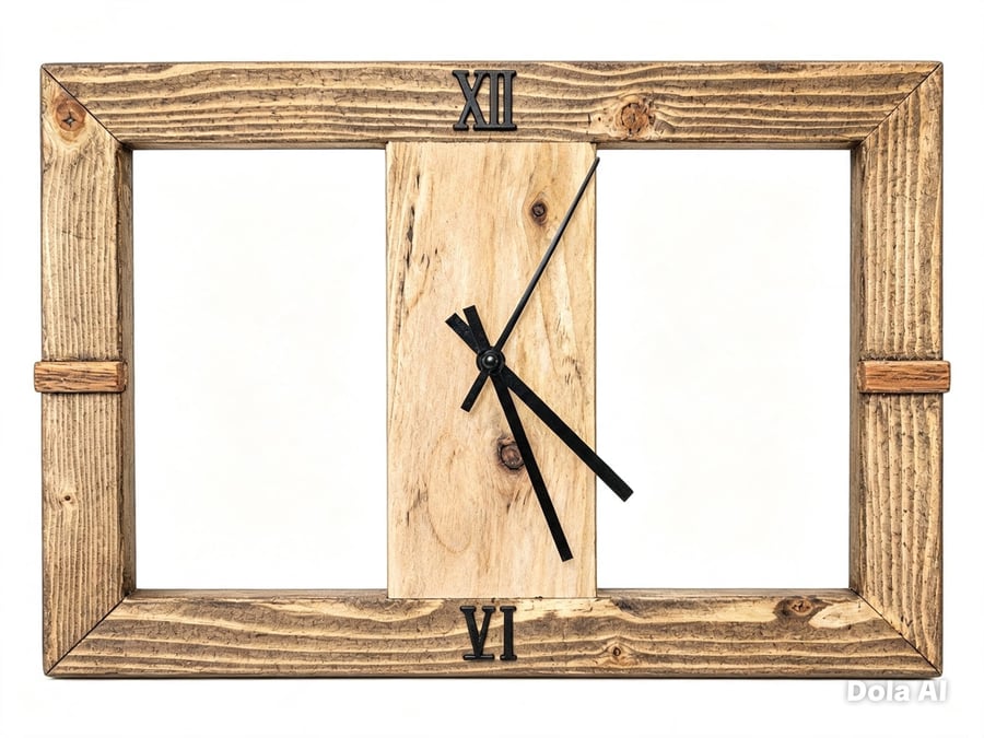 Reclaimed wood clock