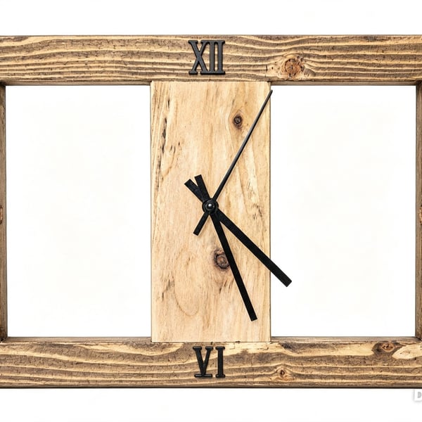 Reclaimed wood clock