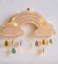 Wooden Rainbow Wall Art - for nursery or bedroom 
