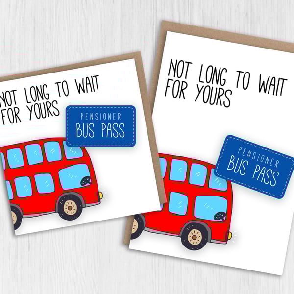 Birthday card: Bus pass