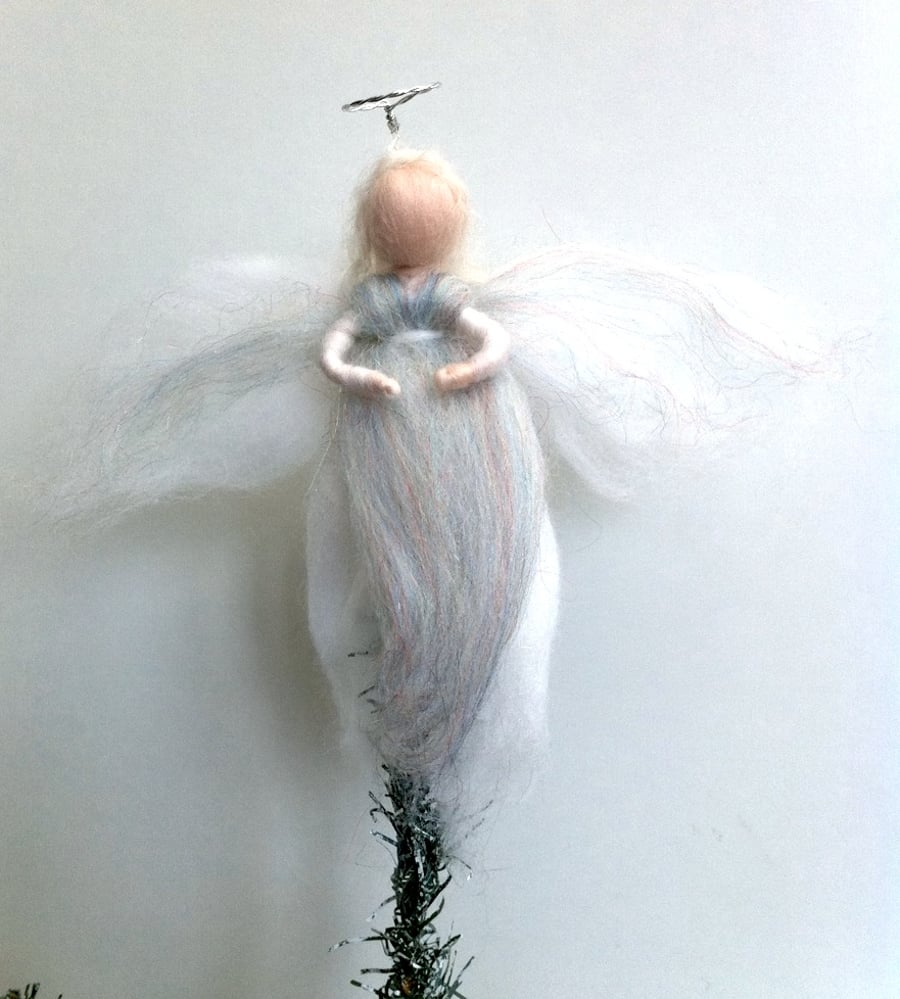 Christmas magical woollen fairy - Silver