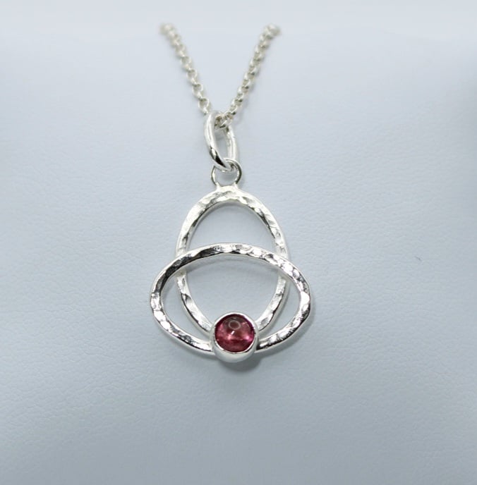 Sterling Silver Tourmaline Pendant
