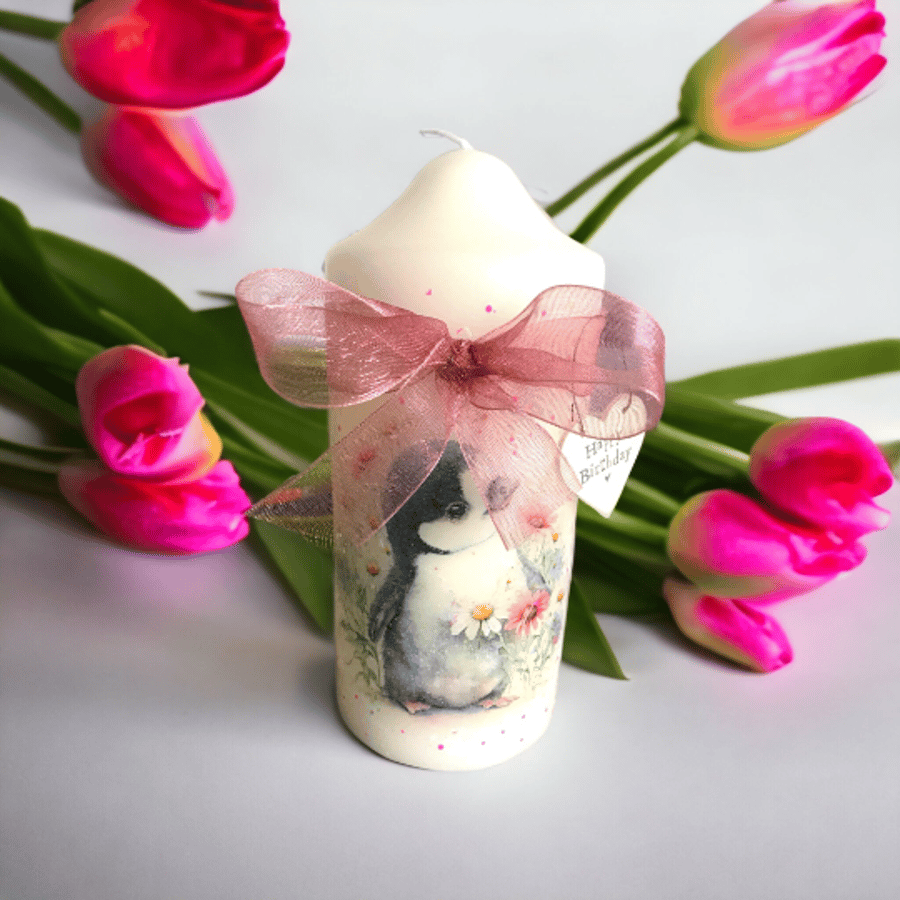 Penguin Birthday Candle