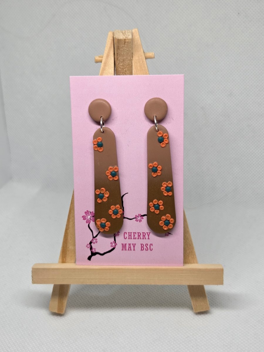 Floral Ombre earrings