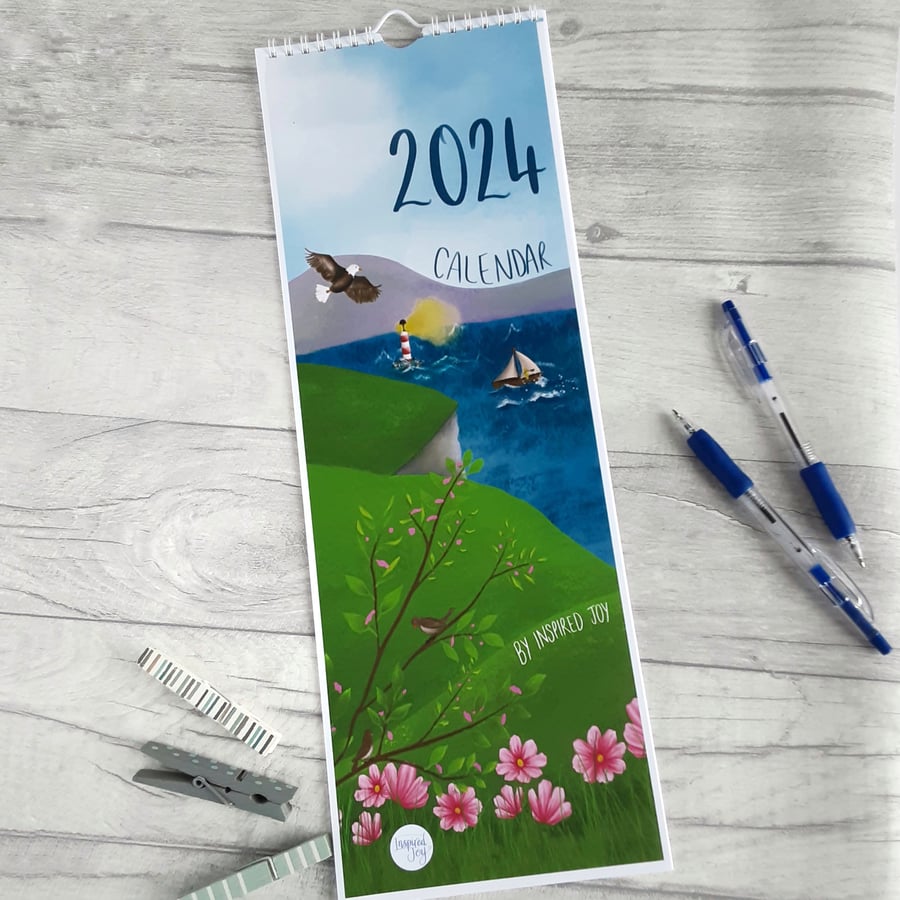 2024 Slimline Christian Calendar