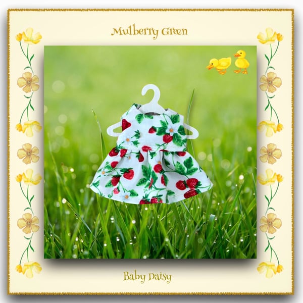 Sweet Strawberries Dress for Baby Daisy 