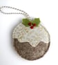 Christmas Pudding Christmas Decoration, Hanging Decoration - Image 3