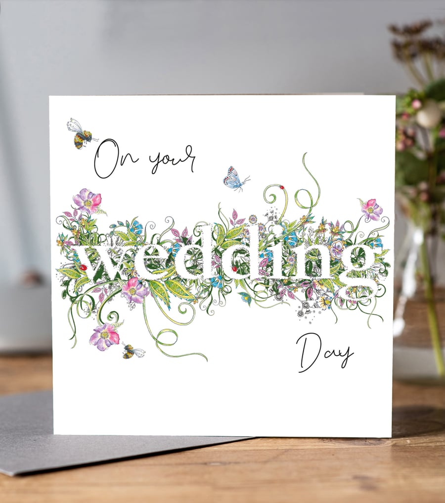 Wedding day greeting card 