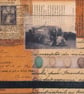 Vintage Paper Collage on Wood Panel, 14.8cms, Free UK Postage (208) - Image 4