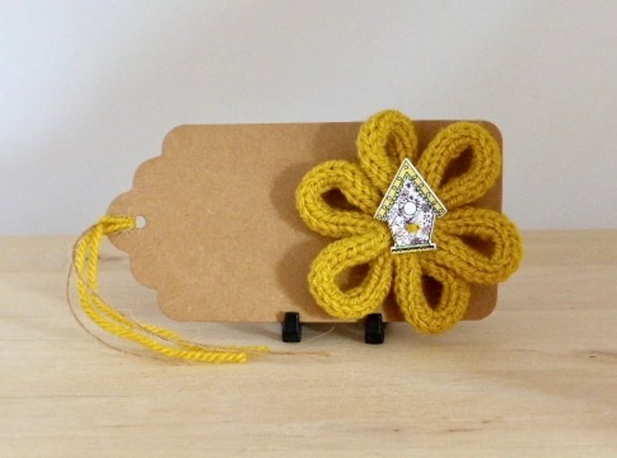 French Knitted Brooch