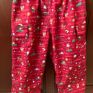 Deep Red Children’s Cargo Trousers 