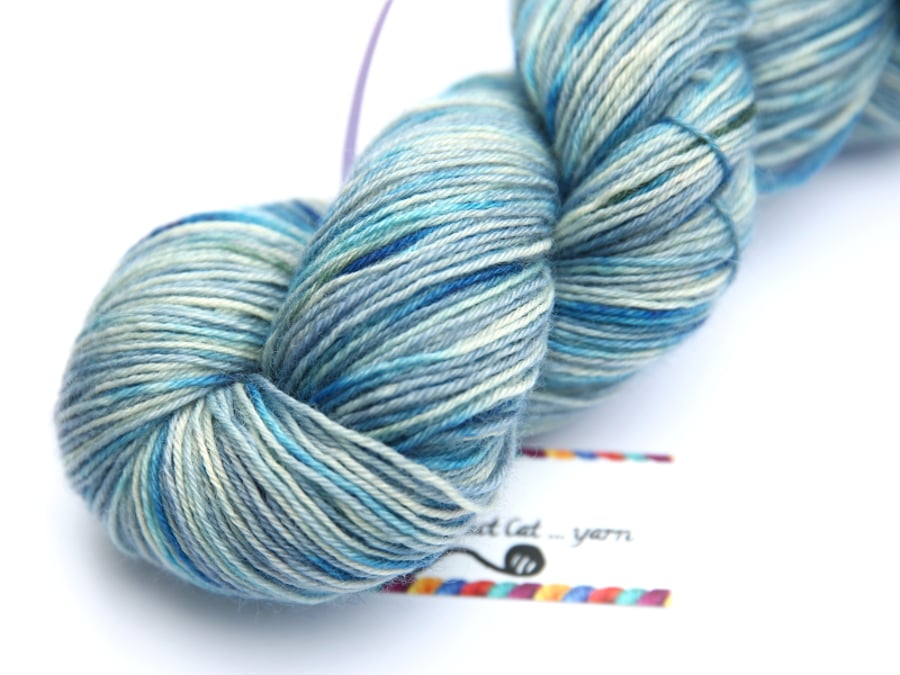 SALE SECOND - April Showers - Superwash Bluefaced Leicester 4-ply yarn