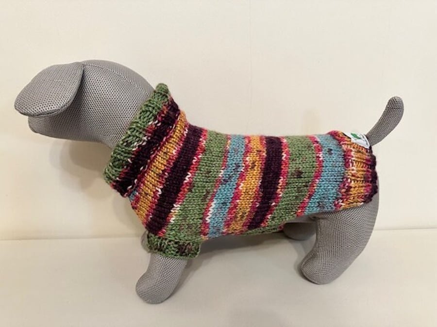 Dog Jumper - Ideal for an XS or Chihuahua sized Dog - Roll Neck Jumper 