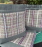 Cariad Bag - Berry range. Damson, Dusky Lilac & Prussian Blue.Handwoven in Wales - Image 10