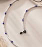     White Pearl & Royal Blue Glasses Chain - Image 2