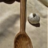 Hancarved Oak Cooking  Spatula 