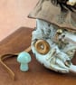 'Porcini', a white porcelain and textile mouse-skull imp. - Image 5