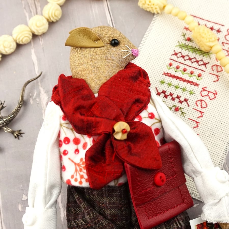 Arden, A Gentleman Winter Berry Mouse