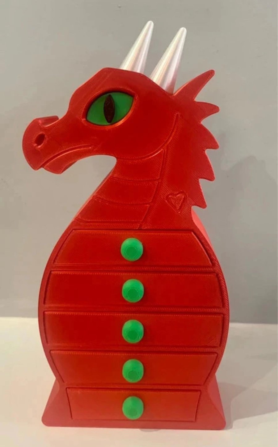 Mystical Dragon Jewelry Box – 3D Printed with Secret Hidden Drawer.