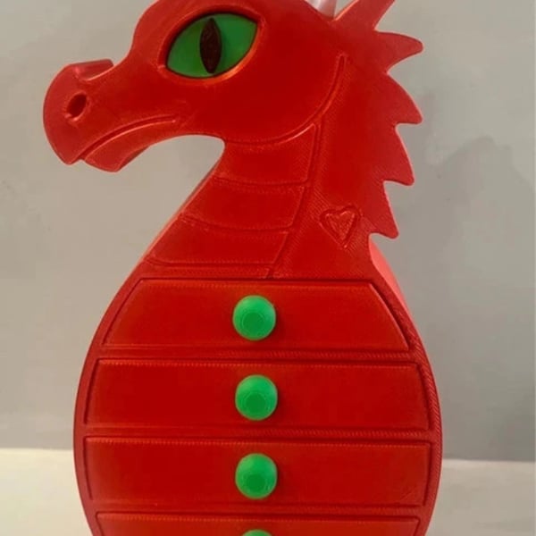 Mystical Dragon Jewelry Box – 3D Printed with Secret Hidden Drawer.
