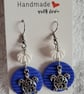Handmade Polymer Clay Shell and Turtle Earrings, 316 Surgical Stainless Steel
