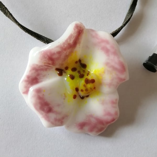 Poppy and Wild Rose Pendants