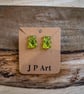 Lime Green Gummi Bear Earrings