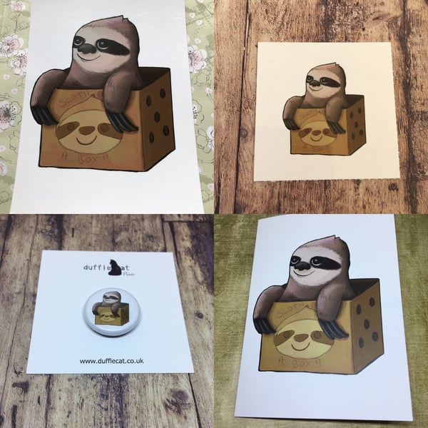 Sloth in a Box Gift Set - Folksy