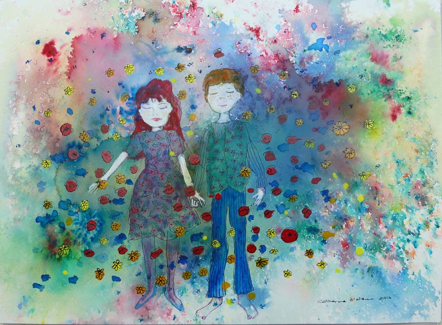 Wildflower Dreams - Water Colour, ink and Gouache 